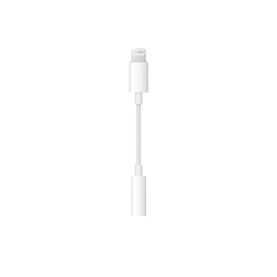 Lightning to Headphone Jack, White